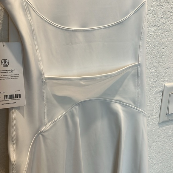 NWT Athleta Ace white Tennis Dress - Small tall - Picture 9 of 9